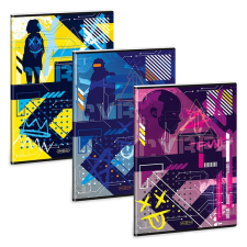  Füzet kockás ARS UNA A/4 40 lapos Extra kapcsos Cyberpunk füzet