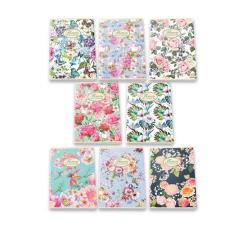 Füzet Pigna Nature Flowers A/4 tűzött 42 lapos kockás füzet