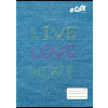  Füzet, tűzött, A4, kockás, 32 lap, COOL BY VICTORIA, "Live-love-hope", "87-32"