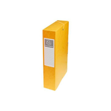 Füzetbox karton Exacompta A/4 60 mm gerinccel prespán sárga füzetbox