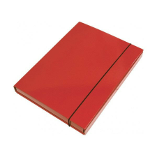Füzetbox OPTIMA A/4 3 cm-es gerinccel piros füzetbox
