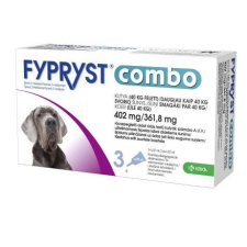  Fypryst Combo kutya 40 kg felett – 3 db élősködő elleni készítmény kutyáknak