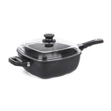 G21 G21 Cook mély serpenyő fedéllel és levehető fogantyúval, 26 cm edény