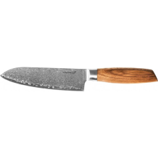 G21 Gourmet Damascus Santoku kés, zebrafa markolat, 17 cm kés és bárd