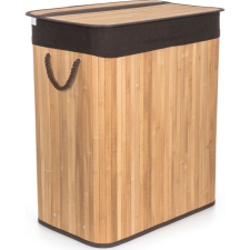 G21 szennyeskosár 105 l elválasztóval, bambusz barna kosárral (63555161) bútor