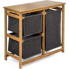 G21 szennyeskosár 38 l tároló dobozokkal, bambusz (6355512) bútor