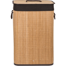 G21 szennyeskosár 72 l, bambusz, barna betéttel (63555154) bútor