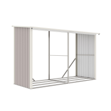  G21 WOH 682 tüzifa tároló - 302 x 119 cm, szürke kerti tárolás