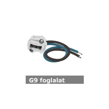  G9 kerámia foglalat 230V - beépíthető izzó