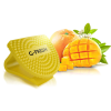 G-Screen G-FRESH Citrus Mango - citrus-mangó illatú illatosító párna CLIP-es akasztóval, flexibilis fül, újrahasznosítható EVA műanyag, 30 napos