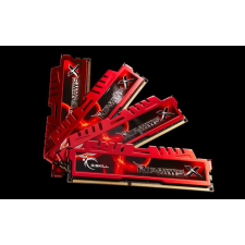 G.Skill 32GB DDR3 1600MHz Kit(4x8GB) RipjawsX Red (F3-12800CL10Q-32GBXL) memória (ram)
