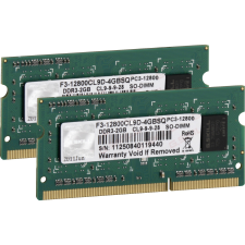 G.Skill 4GB /1600 DDR3 Notebook RAM KIT (2x2GB) (F3-12800CL9D-4GBSQ) memória (ram)