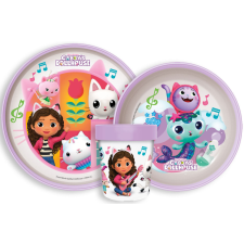  Gabi babaháza csúszásmentes étkészlet, micro műanyag szett babaétkészlet