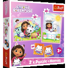 Gabi és macskás barátja puzzle és memória játék puzzle, kirakós