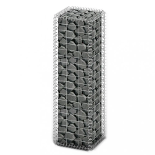  Gabion kosár fedéllel horganyzott drótból 100 x 30 x 30 cm kerti bútor