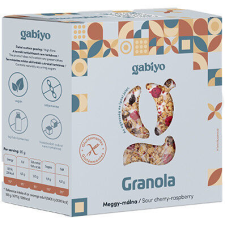 Gabiyo Granola Meggy-málna 275g alapvető élelmiszer