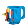GadgetMaster Lego építhető 3D kék bögre