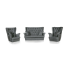  Gaja Kanapé Szett Karosszékekkel, Skandináv Stílus, Family Furniture
