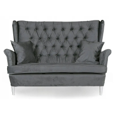  Gaja Skandináv Szárnyas Kanapé, Nem Átalakítható, Family Furniture, Szürke Velúr bútor