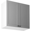 Gala-Meble Linea Grey G80 felső konyhaszekrény, szürke / fehér