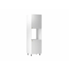 Gala-Meble Linea White D60P alsó konyhaszekrény, fehér / arany