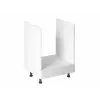 Gala-Meble Linea White D60ZK alsó konyhaszekrény, fehér / arany