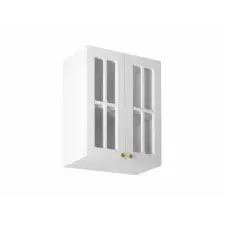 Gala-Meble Linea White G60S felső konyhaszekrény, fehér / arany bútor