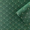 Galerie Stílusos geometrikus mintás tapéta art deco hangulattal zöld-arany szinben
