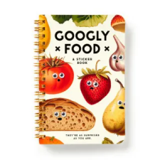 Galison Googly Food Sticker Book – Brass Monkey,Galison idegen nyelvű könyv