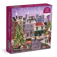  Galison Karácsonyi falu puzzle 1000 darabos puzzle, kirakós