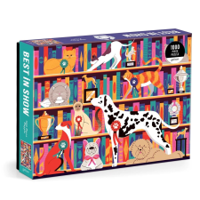 galison puzzle háziállatok a kiállításon 1000 darabos puzzle, kirakós