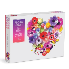 Galison virágszív puzzle 750 darabos puzzle, kirakós