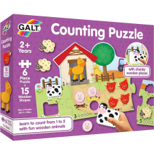 Galt Rejtvény 6 darab A Galt tanya állatait számoljuk puzzle, kirakós