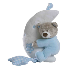  Gamberritos felhúzós zenélő játék plüss maci holdon kék 9829 egyéb bébijáték