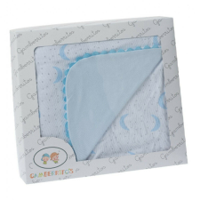 Gamberritos takaró pamut 80x80cm hold kék 10799 babaágynemű, babapléd