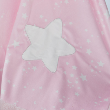 Gamberritos takaró plüss 80x110cm csillagos rózsaszín 10721 babaágynemű, babapléd