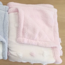 Gamberritos takaró polár termo 80x110cm pöttyös mintás rózsaszín 10913 babaágynemű, babapléd