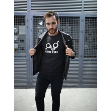 GAME OVER fekete póló ajándéktárgy