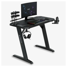  Gamer asztal SENSE7 Nomad Cybernetic 120×60 cm, Fekete carbon íróasztal