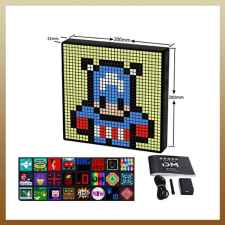  Gamer asztali digitális LED kijelző aplikációs vezérléssel - 16x16 pixel holm8349 világítás