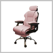 Gamer Elegance lábtartós szék pink holm8094 forgószék