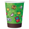 Gamer Game On papír pohár 6 db-os 200 ml