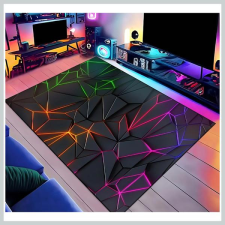  Gamer stílusú szőnyeg – neon geometriai mintával 80x120cm  75773953-80120 lakástextília
