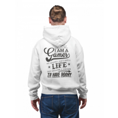  Gamer vagyok de nem azért mert nincs életem (2 féle) - Unisex Zipzáros Pulóver
