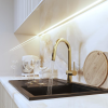 Gamma Ana konyhai csaptelep szálcsiszolt arany, beépíthető