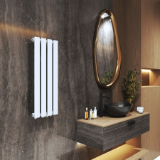 Gamma Design vertical radiátor 29,6cm x 80cm, fehér, beépíthető fűtőtest, radiátor