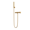 Gamma ROY PRO termosztatikus fali zuhany csaptelep, szálcsiszolt arany, beépíthető