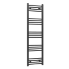 Gamma Törölközőszárító radiátor, Basic 40cm x 140cm, fekete fűtőtest, radiátor