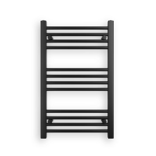 Gamma Törölközőszárító radiátor, Basic 50cm x 80cm, fekete fűtőtest, radiátor
