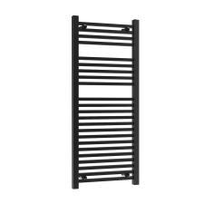 Gamma Törölközőszárító radiátor szögletes, Proper 50cm x 120cm, fekete fűtőtest, radiátor